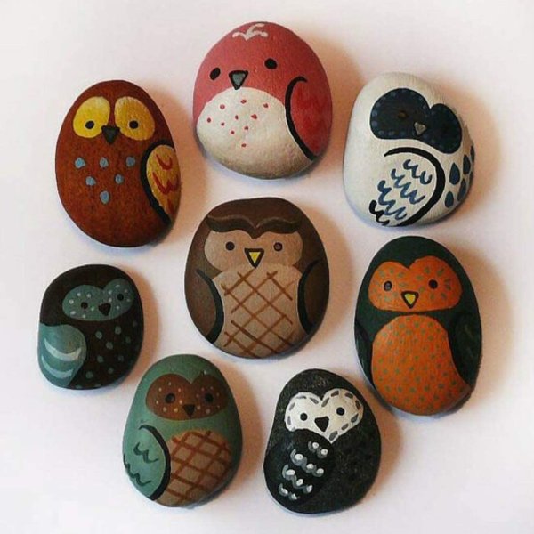 Рисование на камушках для детей