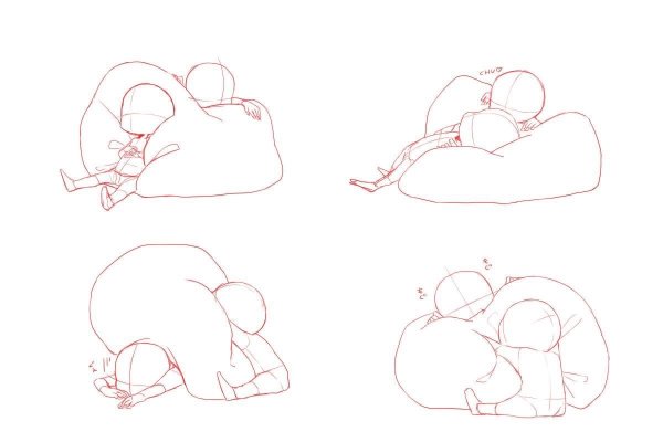 Сонные позы для рисования