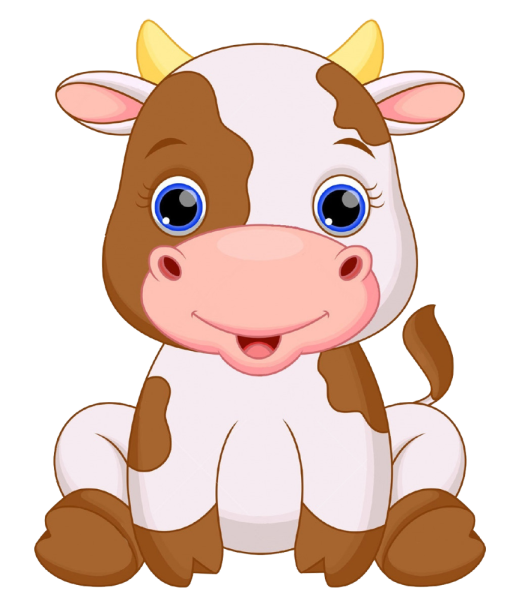 Теленок мультяшный