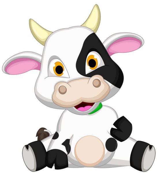 Корова мультяшная