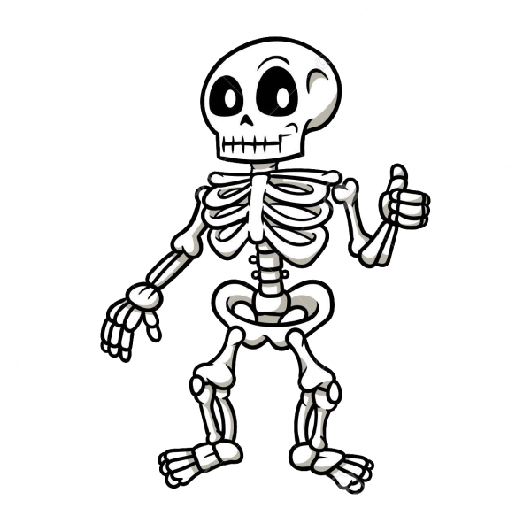 Скелеты мультяшек