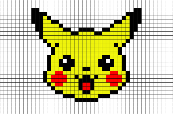 Пиксельный Пикачу
