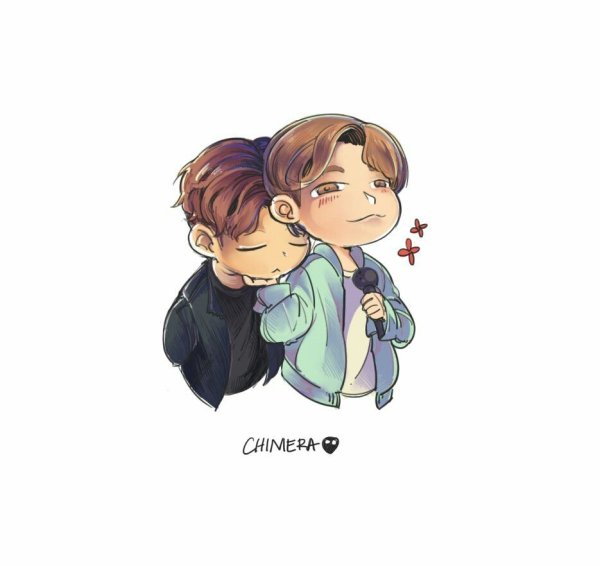 Минхо и Джисон арт