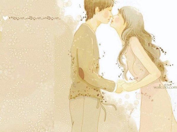 Нежные рисунки влюбленных пар