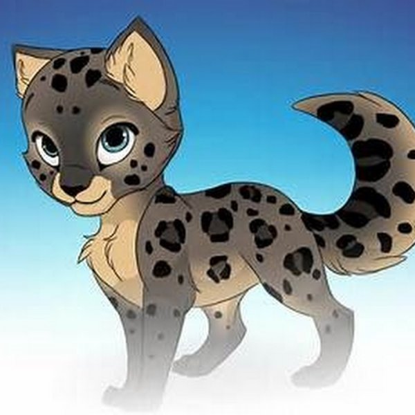 Леопард мультяшный