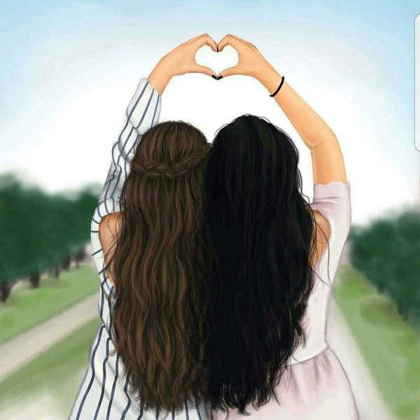 Рисунки для срисовки подруги