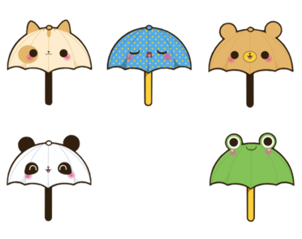 Каваи с зонтиком