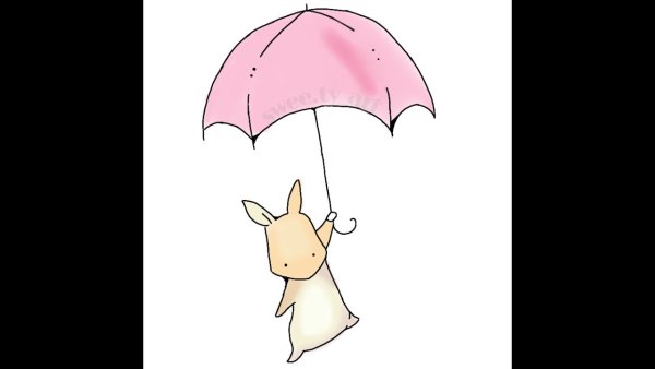 Зонт с кроликами