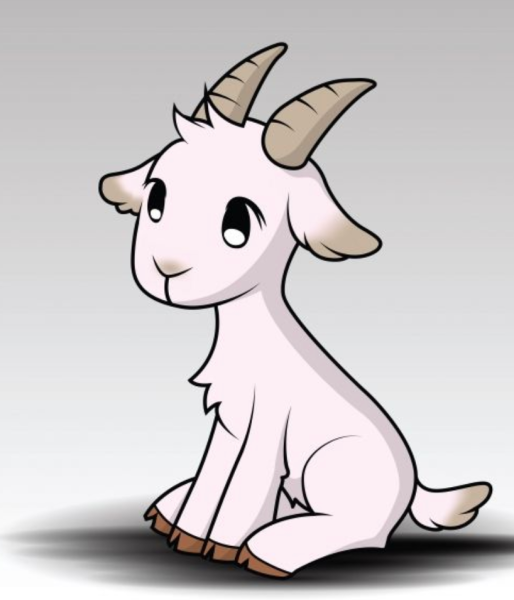 Милый козлик мультяшный