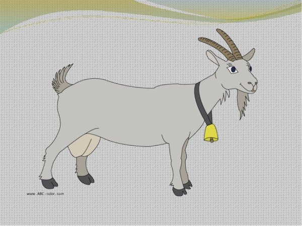 Рисунок козы для срисовки