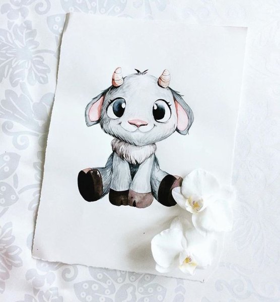 Милая зверушка рисунок