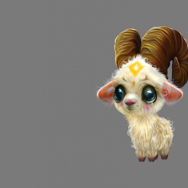 Милый козлик арт