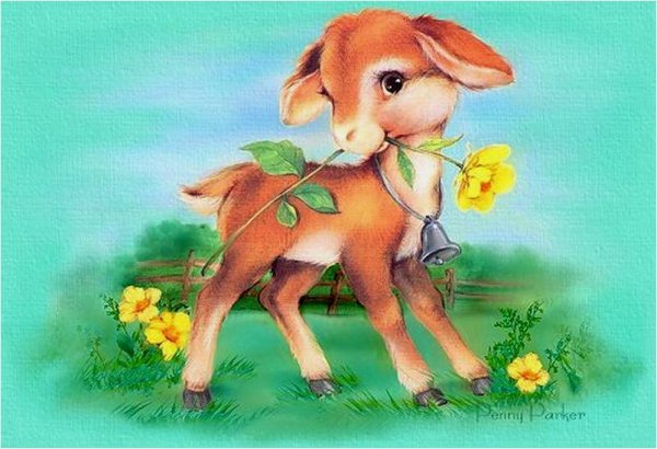 Козленок иллюстрация