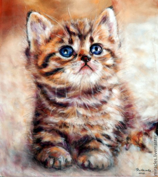 Картина котенок