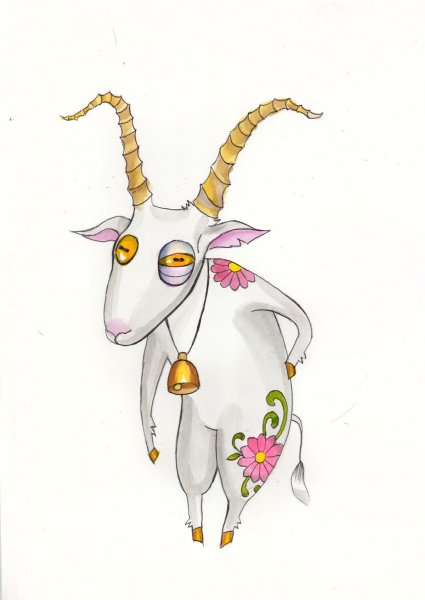 Стилизованная коза