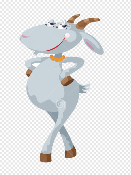 Смешная коза мультяшная