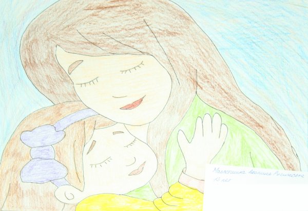 Рисунки детей мама милая моя