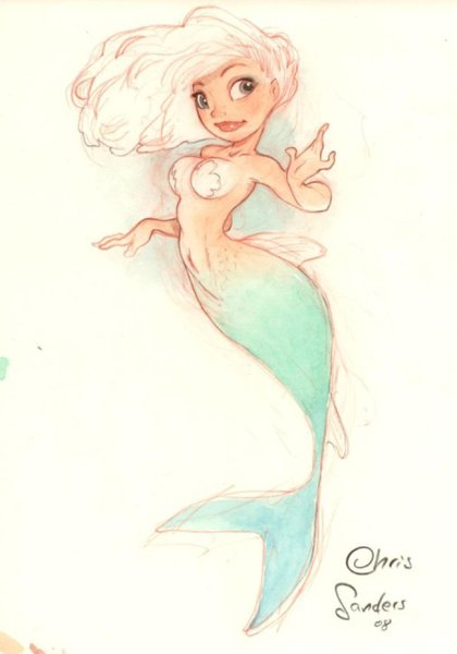 Картинки для срисовки русалки