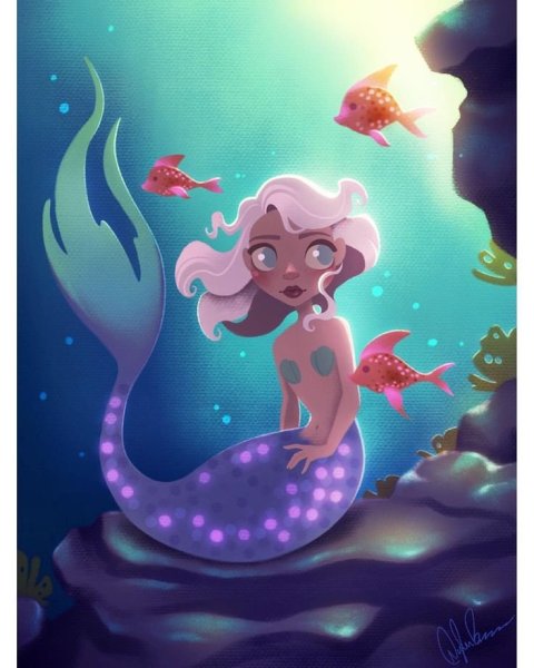 Русалки арт милые