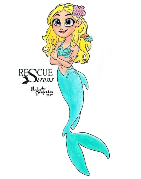Срисовка русалки для личного дневника