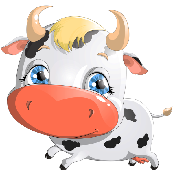 Мордочка веселого бычка