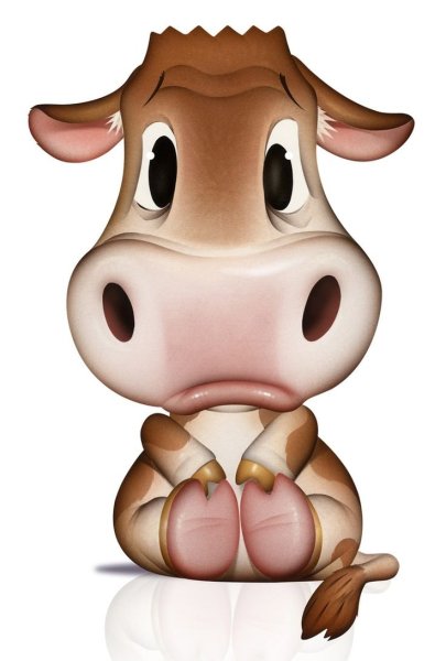 Корова мультяшные милые