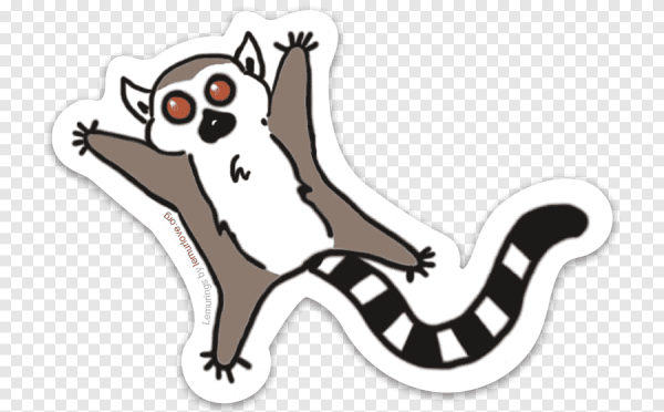 Лемур на прозрачном фоне для фотошопа
