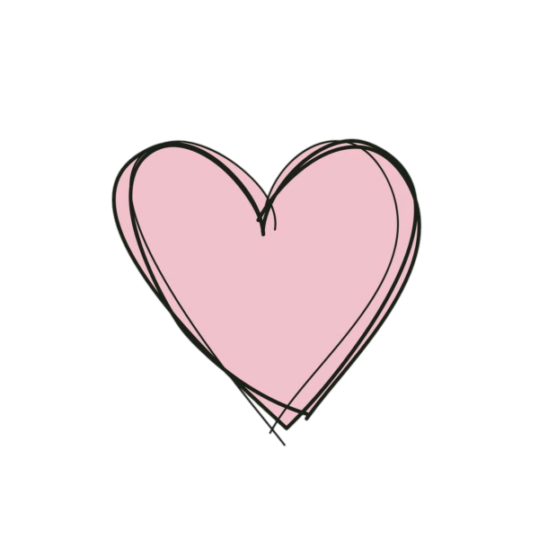 Маленькие розовые сердечки