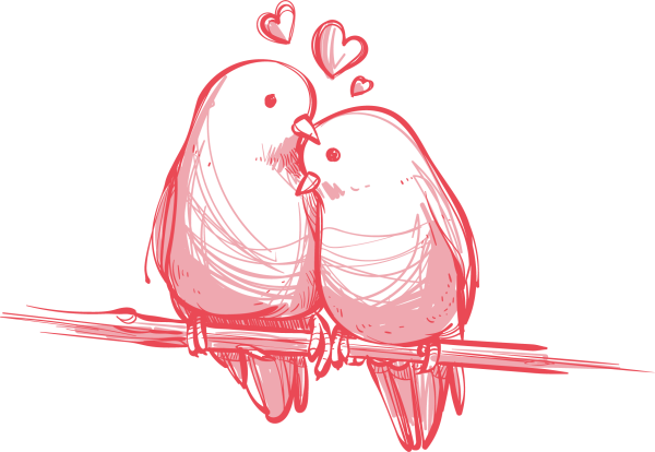 Птички на сердечке