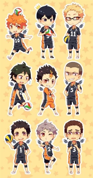 Волейбол аниме Чиби Сугавара