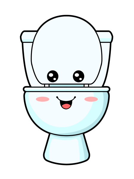 Милые маленькие рисунки туалета