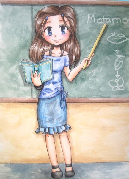 Рисунок учителю на др