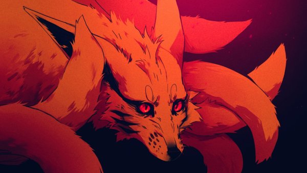 Курама девятихвостый демон Лис