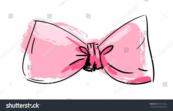 Бант акварель