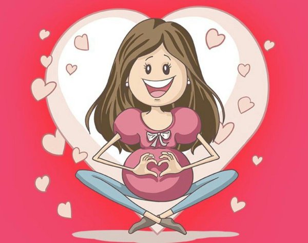 Беременная рисунок