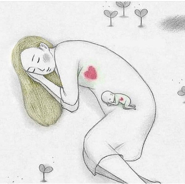 Смешная беременная женщина