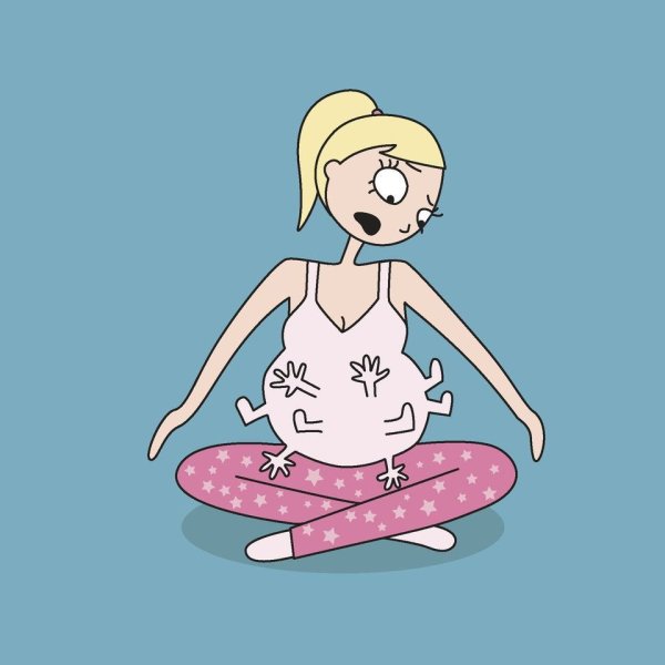 Беременная мультяшка