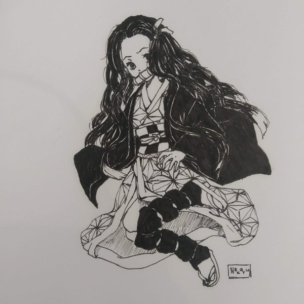 Незуко рисунок легкий