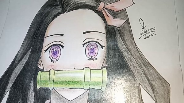 Наброски для рисования Незуко