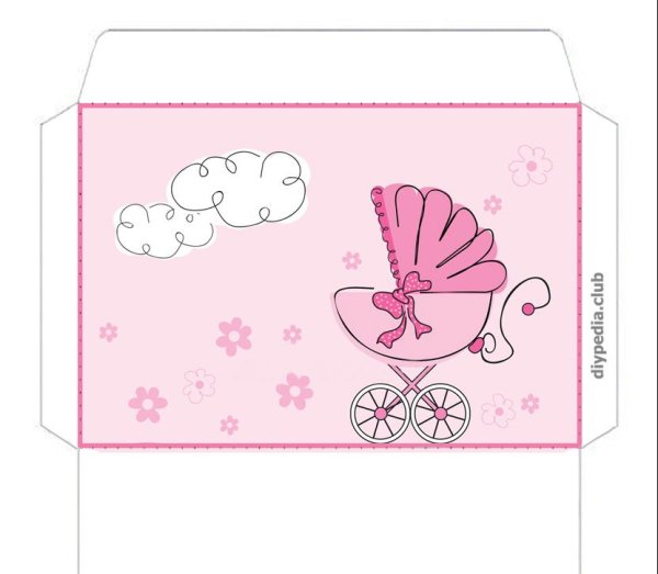 Конвертики черно белые