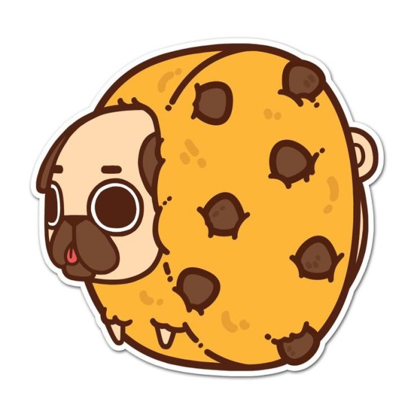 Puglie Pug Стикеры