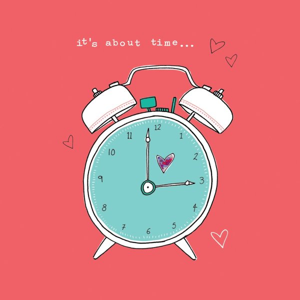 Милые часы рисунок