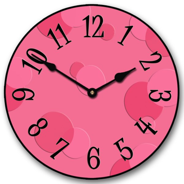 Циферблат розовый