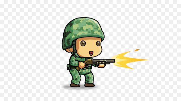 Мультяшный военный