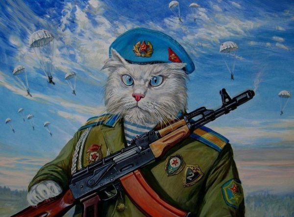 Солдат с табличкой