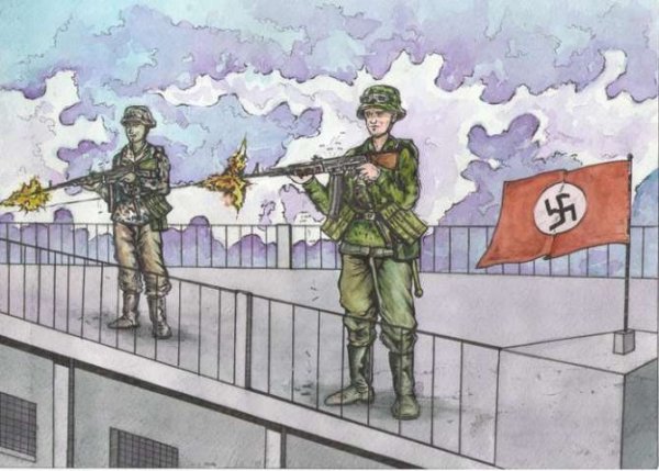 Солдат и девушка картина