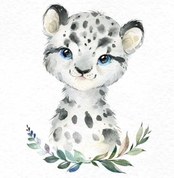 Иллюстрации животных для детей акварелью