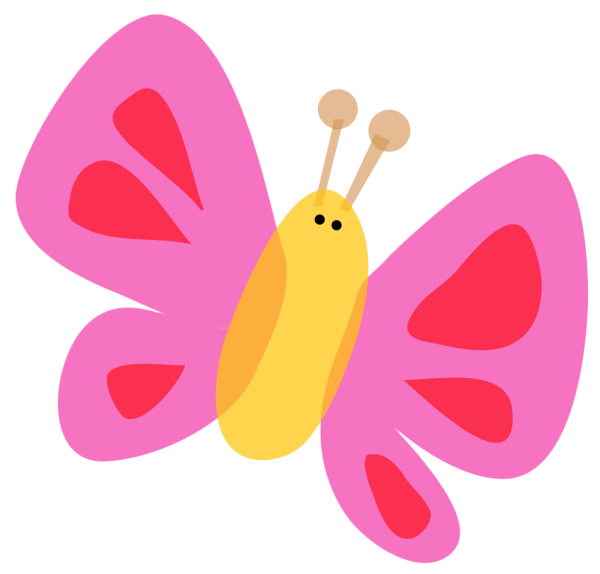 Бабочка мультяшный