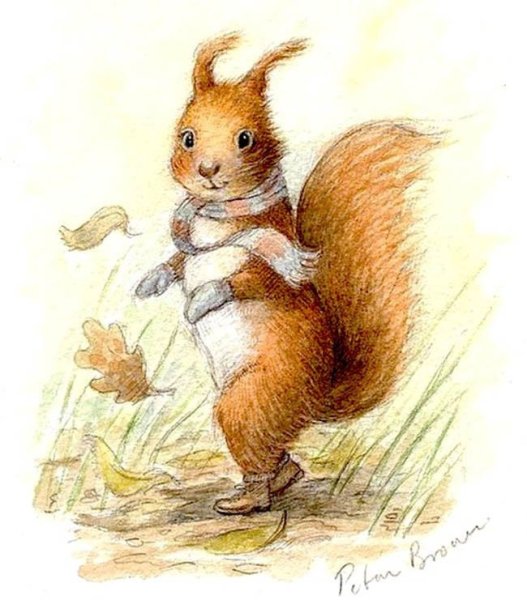 Белочка мультяшная