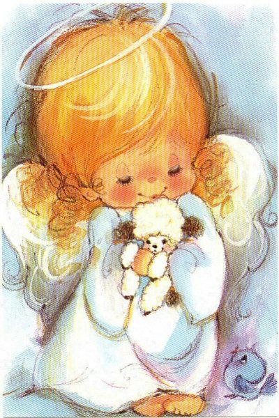 Рисунок ангела для срисовки